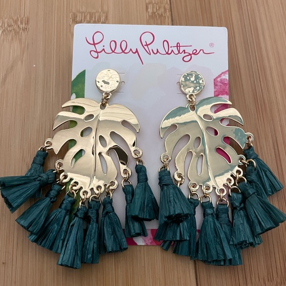 Lily Pulitzer Frond of You Earrings - Picture 3 of 4